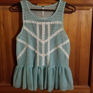 Free People Tank Sleeveless Top XS Sheer